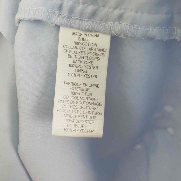 CeCe Cynthia Steffe Size 6 Shirt Dress Eyelet Sleeveless Collar Belted Pockets - Picture 13 of 14